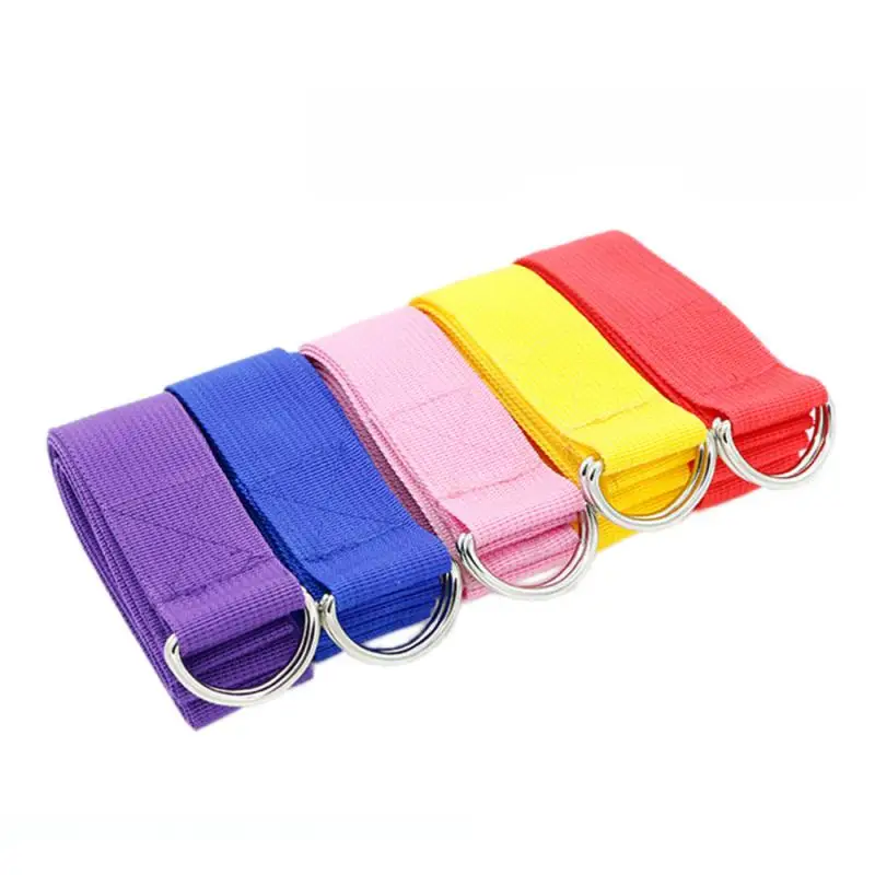 Sabuk Yoga Kebugaran Olahraga Latihan Dapat Disesuaikan D-ring Sabuk Pinggang Kaki Gym Sabuk Peregangan Yoga Dinding Lanyard Yoga Peregangan