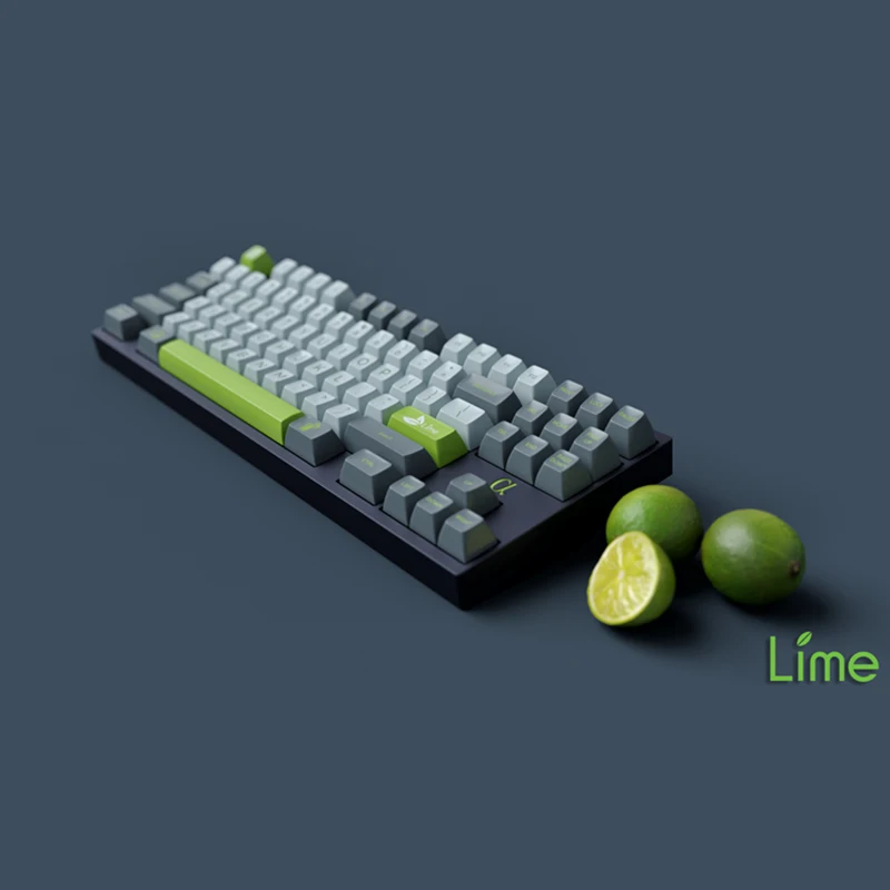 

Maxkey Lime Doubleshot ABS Keycap SA profile Base Kit 87 keys