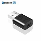 Kebidu Bluetooth 5,0 USB беспроводной приемник адаптер музыкальные колонки 3,5 мм AUX автомобильный стерео аудио адаптер для ТВ наушников