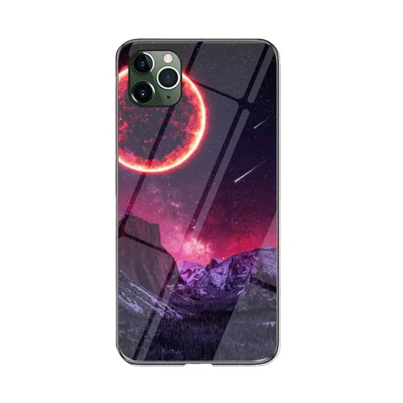 

FHNBLJ Red Giant Sun Phone Case For iPhone 12 mini 12 PRO Max 11 pro XS MAX 8 7 6 6S Plus X XR cover