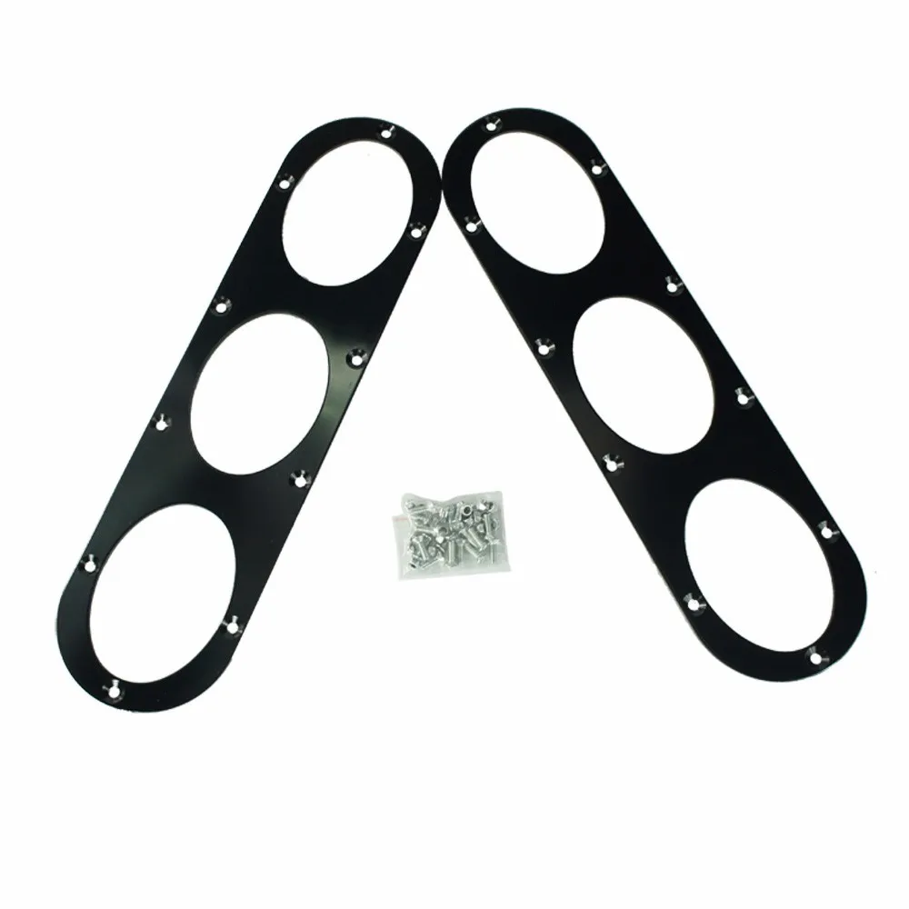 CNSPEED 2 шт. черный задний бампер диффузор для универсального автомобиля задний бампер воздуха диверсии диффузор PanelYC100863-BK