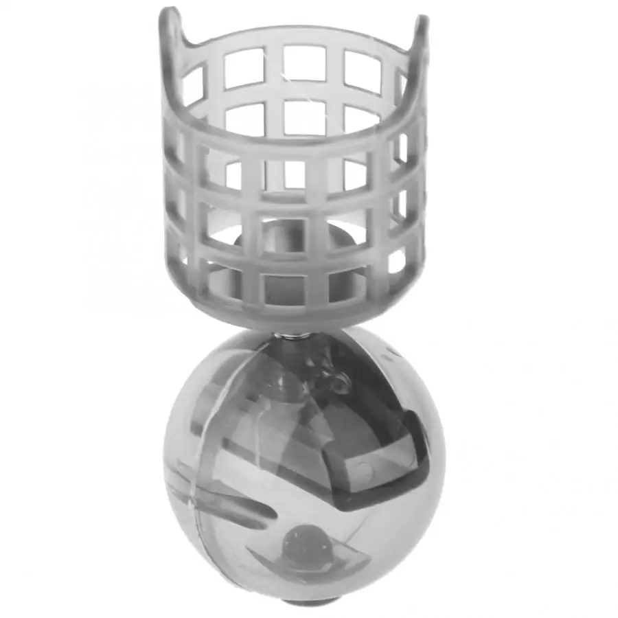 4 шт. пластиковая рыболовная приманка Фидер клетка Регулируемая весовой разъем