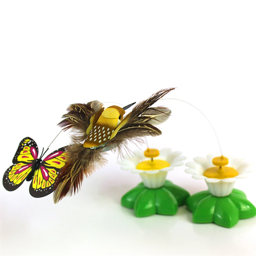 Забавная игрушка-Когтеточка для питомца электрическая бабочка летающая вокруг