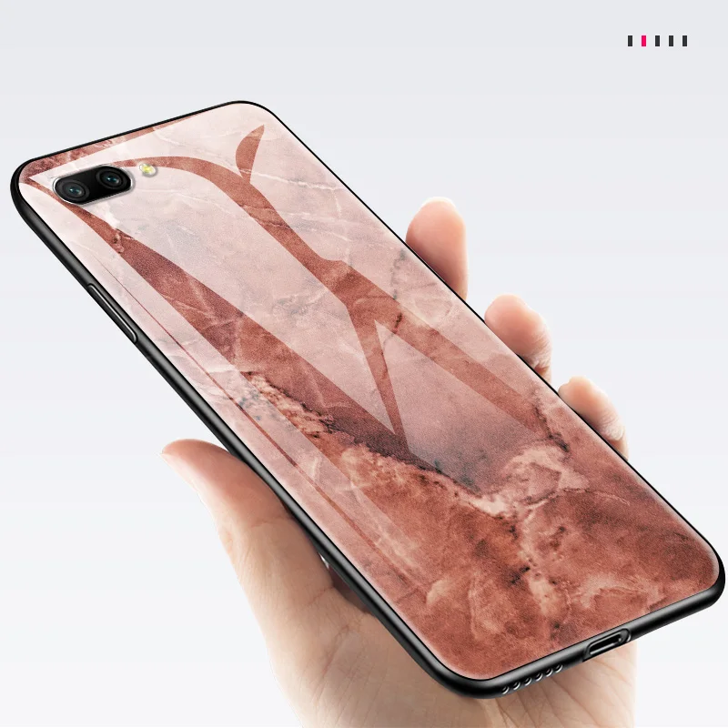 Чехол из закаленного стекла для huawei Enjoy 9s Honor 7A Pro 7C 7X 8A 8X9 10 Lite Magic 2 Play mate 20 Pro Nova2 3 4 Design Sky shell