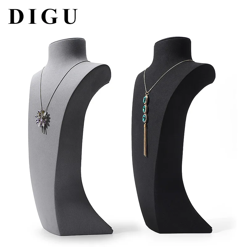 High-end pearl necklace display stand Neck stand Large portrait jewelry display props Neck model display stand