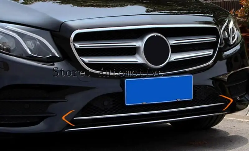 Для Mercedes-Benz E Class W213 2016 2017 спортивная модель решетка из нержавеющей стали Передняя