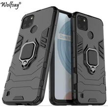 For Oppo Realme C21Y Case Armor Magnetic Suction Stand Full Cover For Realme C21Y Case Cover For Realme C21Y C25Y Narzo 50A 50i