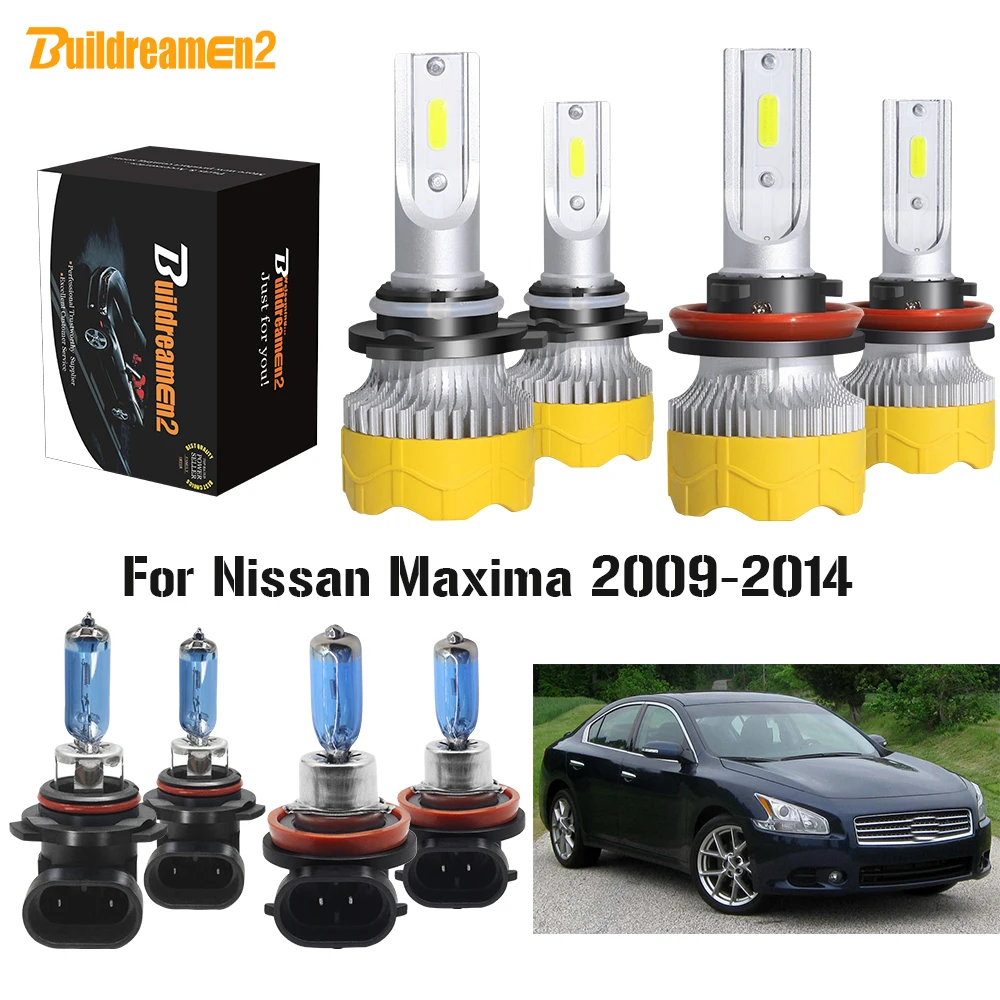 Buildreamen2 4 х автомобилей головной светильник высокий низкий пучок светодиодный