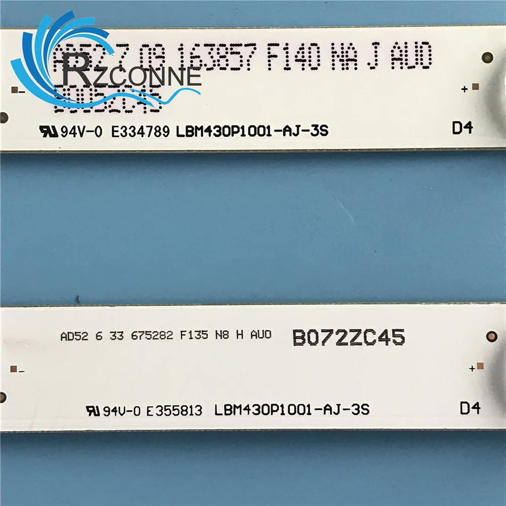 Светодиодный Подсветка полосы 10 лампы для Philips 4" ТВ 43PFF5650 EVERLIGHT LBM430P1001-AJ-3S 2S BV-1 CRH-AA433535T051053U-REV1.3