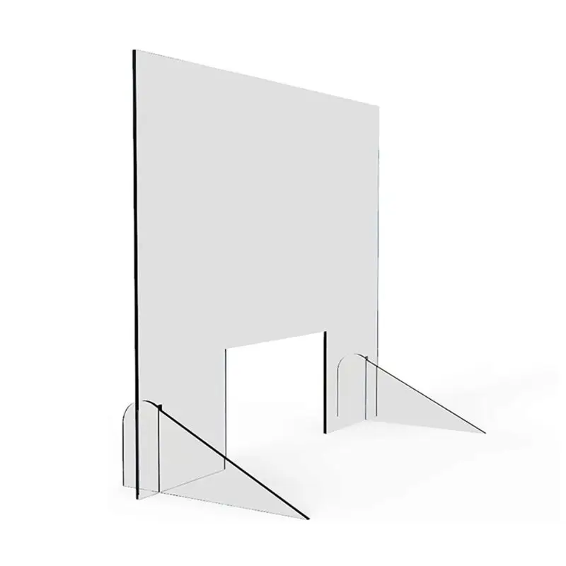 

Sneeze Guard - 16" W x 16" T Acrylic Divider Protection Barrier Shield CheckoutBarrier Protects Employees Against Coughing