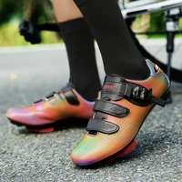 ultralight double buckles cycling shoes mtb luminous road bike shoes self locking bicycle cleat shoes professional sneakers men
