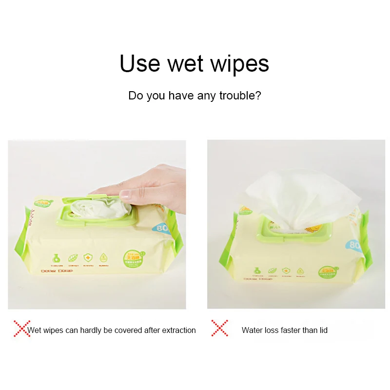 

Paper Mask Storage Box Wet Tissue Boxes Seal Baby Wipes Dispenser Holder House Plastic Dust-proof Tissue Box With Lid