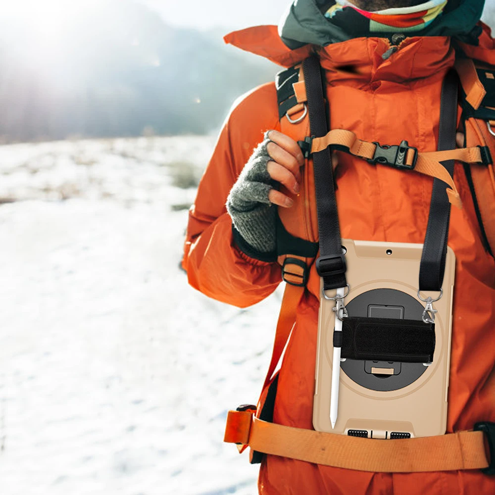 Чехол для iPad Mini 4 5 с держателем ручки защитный чехол вращающийся на 360 подставка