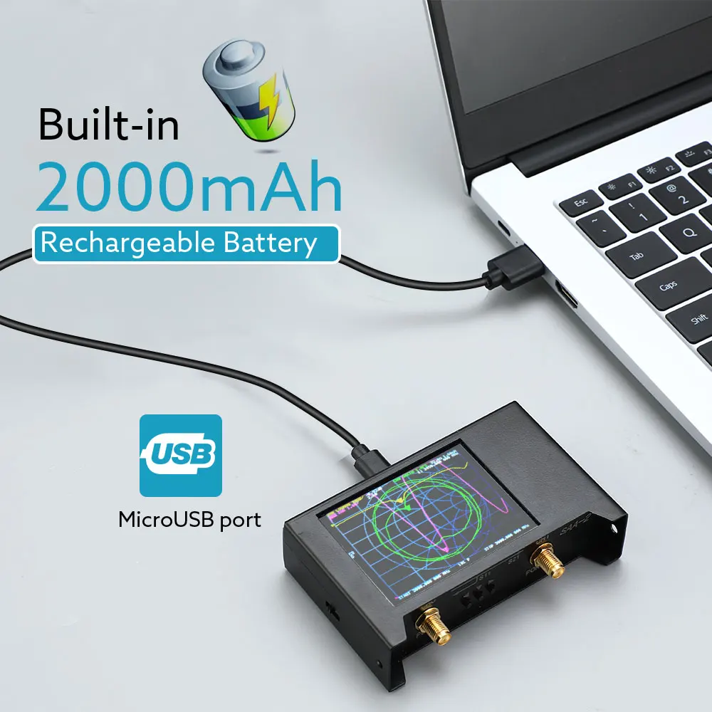 3G S-A-A-2 NanoVNA V2 Векторный анализатор сети Digital Nano VNA Тестер MF HF VHF UHF USB Logic Антенна Стоячая волна.