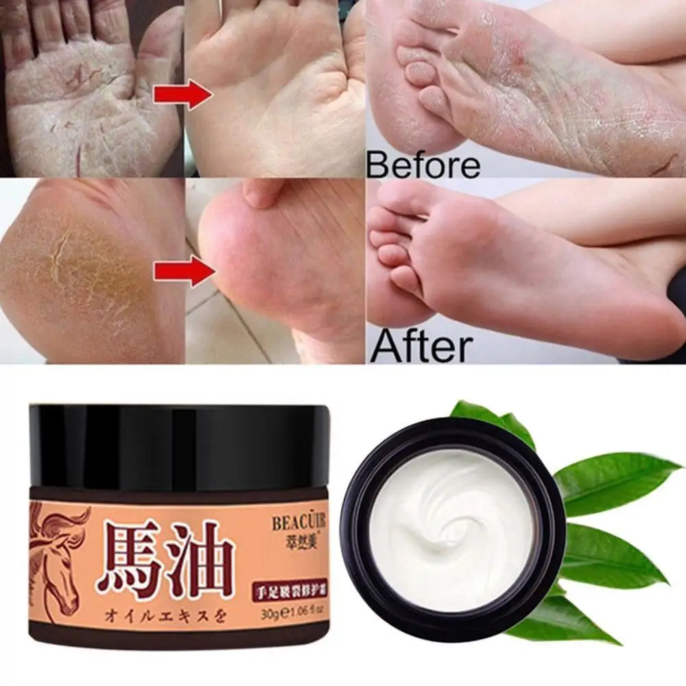 

Horse Oil Feet Cream Anti Dry Crack Repair Heel Feet Care Foot Balm Exfoliating Foot Creams Hand Cracked Heel Cream