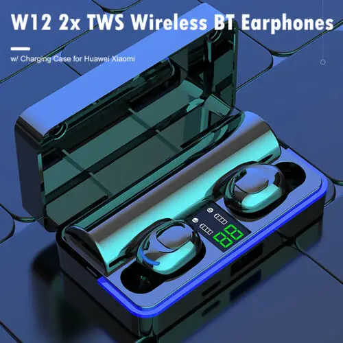 

Bluetooth Earphone W12 Wireless Mini Earphones Bluetooth 5.0 Sport Headset Portable Charging Box Auricular Bluetooth