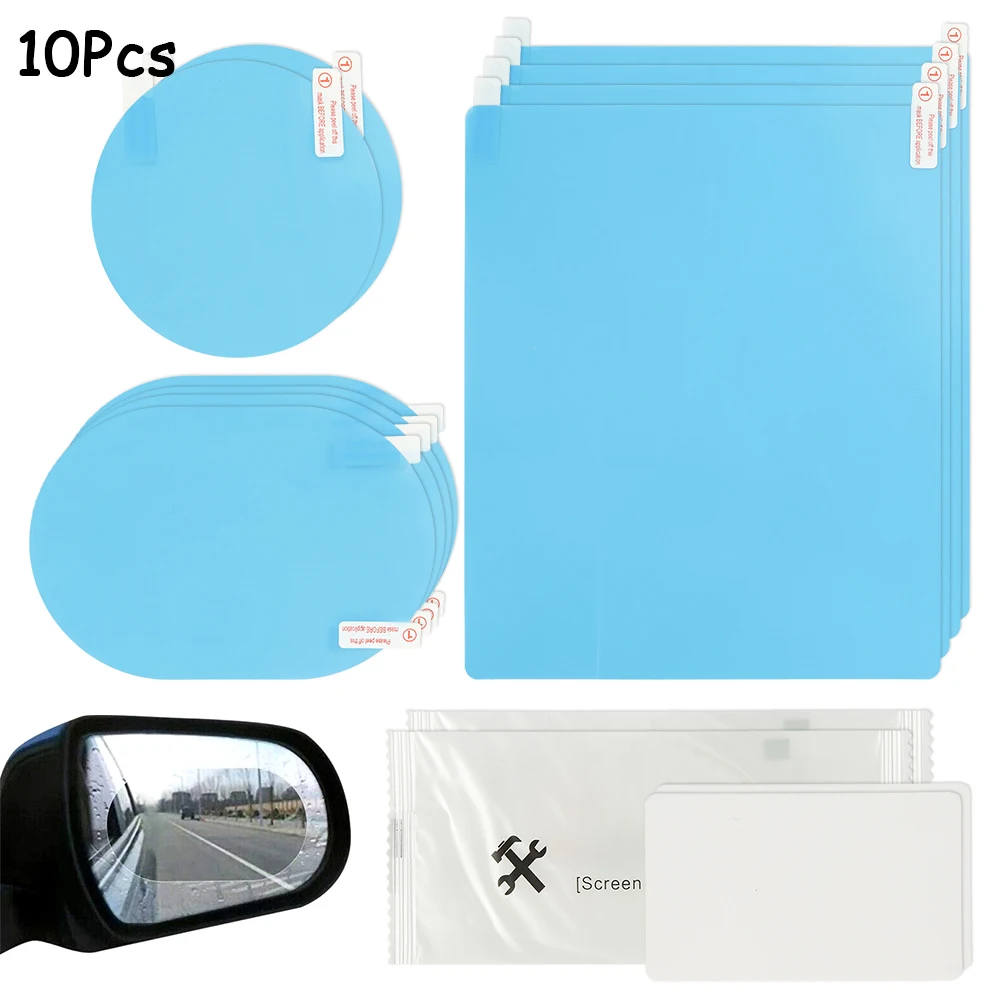 Автомобильная зеркальная защитная пленка заднего вида стикеры наклейки