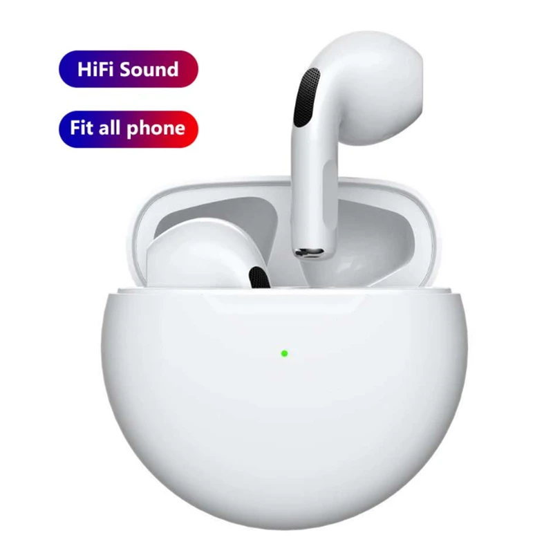 

Pro 6 TWS Bluetooth Headphones Bass Wireless Earphone Sport Headset Earpiece With Mic Music Earbuds For iPhone Xiaomi Huawei
