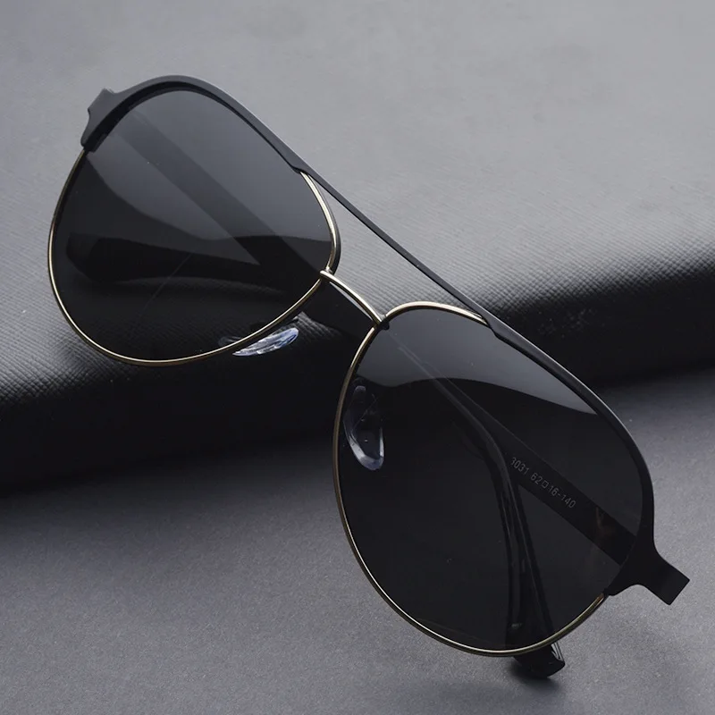 

2021 new polarized sunglasses men's steel sheet wide frame toad sunglasses men's outdoor sports