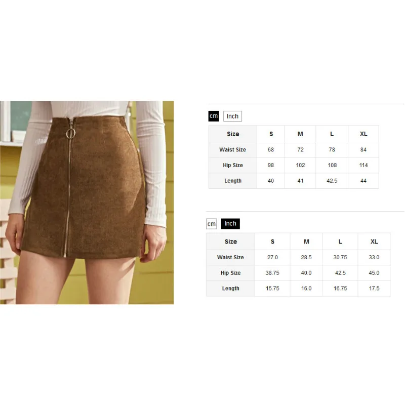 Облегающая Вельветовая юбка для женщин уличная одежда с завышенной талией и