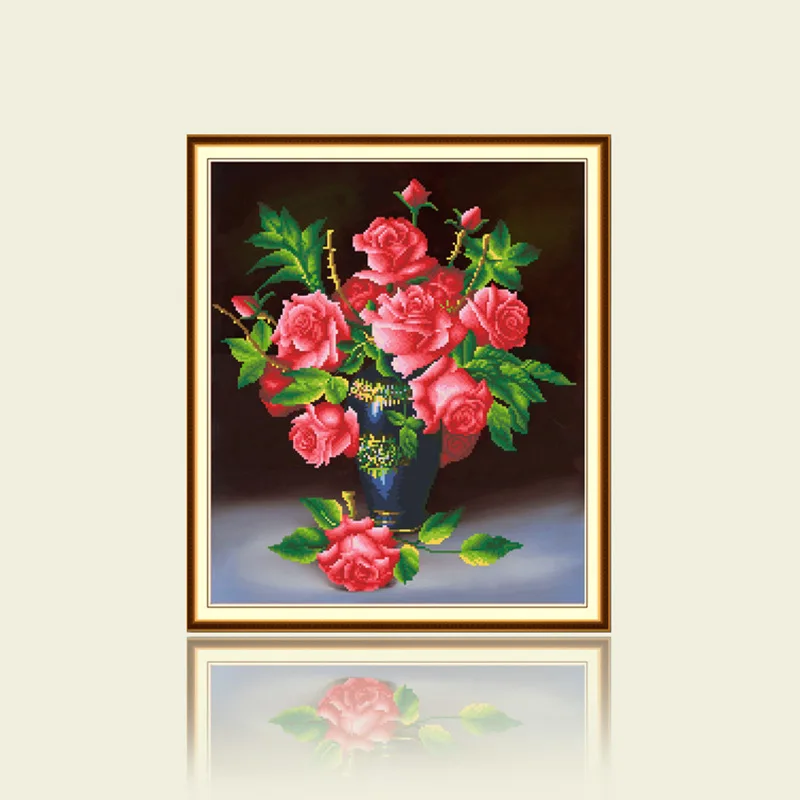 Алмазная 5D Вышивка сделай сам в виде розы синяя Роза алмазная живопись вышивка