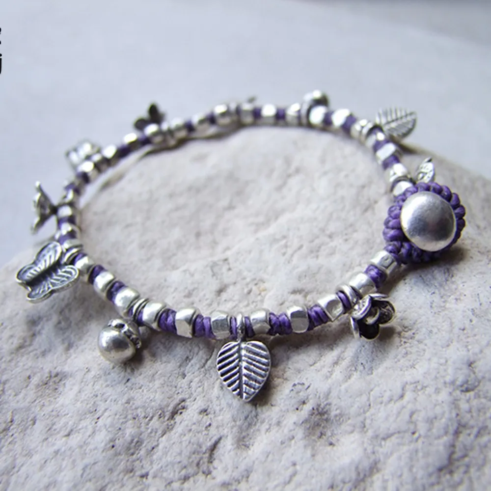 Лучшее Таиландские оригинальные браслет из восковой верёвки цвета