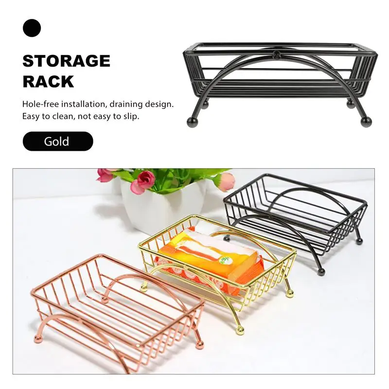 

1Pc Creative Bathroom Soap Container Soap Rack Water Draining Storage Rack
