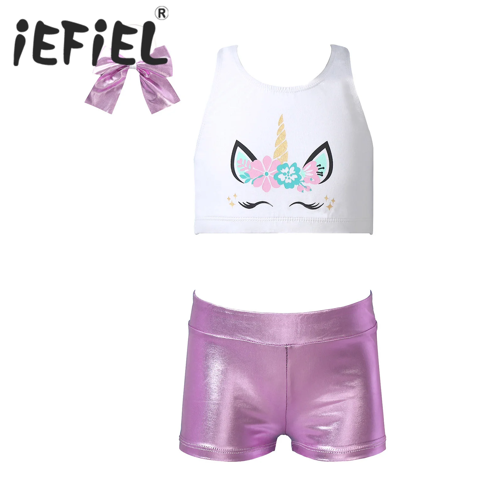 

Костюм гимнастический детский, с шортами, для девочек