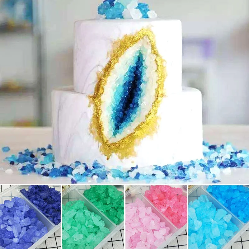 500 г массивный сахар Geode торты кристаллы сахара перламутровые для выпечки