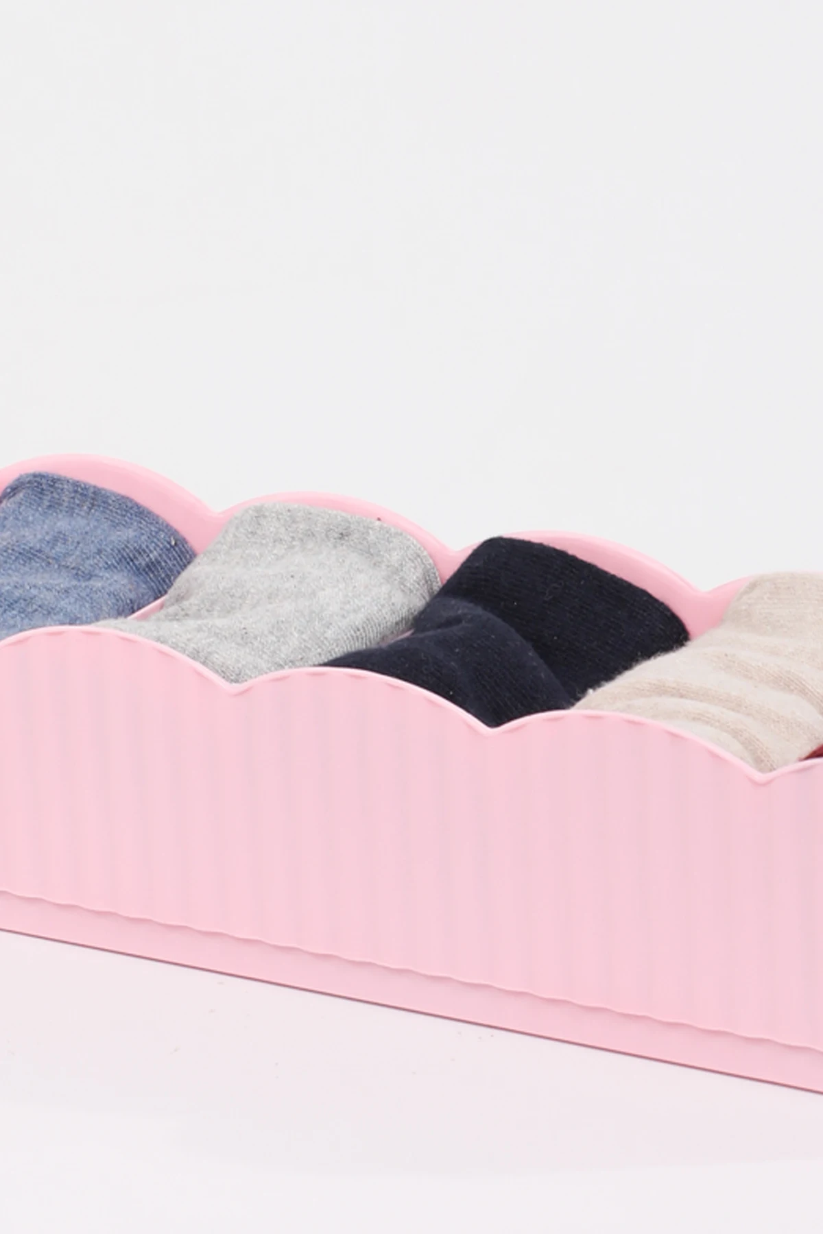 

Practical In-Drawer Socks Organizer Colorful 5 Compartments Laundry Socks Organizer