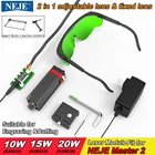 Комплект лазерного модуля NEJE 20 Вт, модуль резки и гравировки, лазерная головка 450 нм, светильник с TTL  PWM модуляцией для творчества