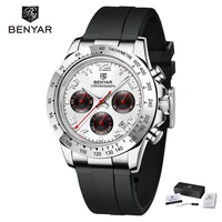 2021 benyar top brand watch mens fashion sports quartz watch military multifunctional timing code watch mens waterproof clock