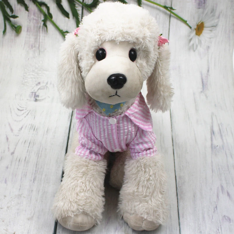 

Dog Stripe T-shirt Striped Skirts Cat Skirts Polyester Universal Cute Dog Spring And Summer Thin Shirts Dog Long Sleeve