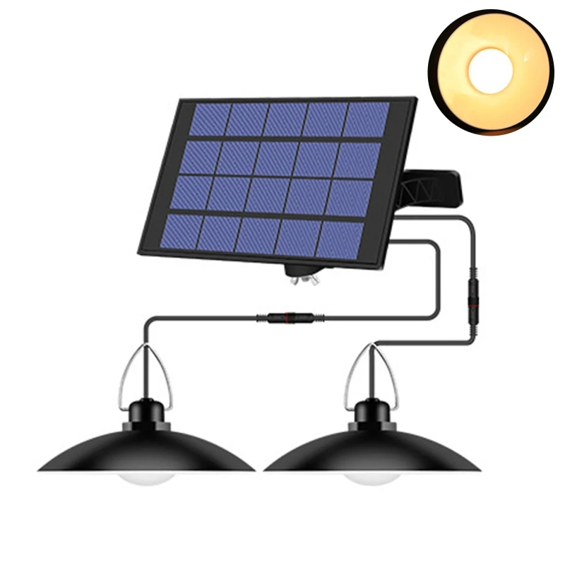 

LED Solar Chandelier Smart Sensor Outdoor Waterproof Garden Decoration Lamp Home Lighting Hanging Light for Patio Yard