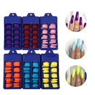 100 шт., пластиковые накладные ногти для дизайна ногтей
