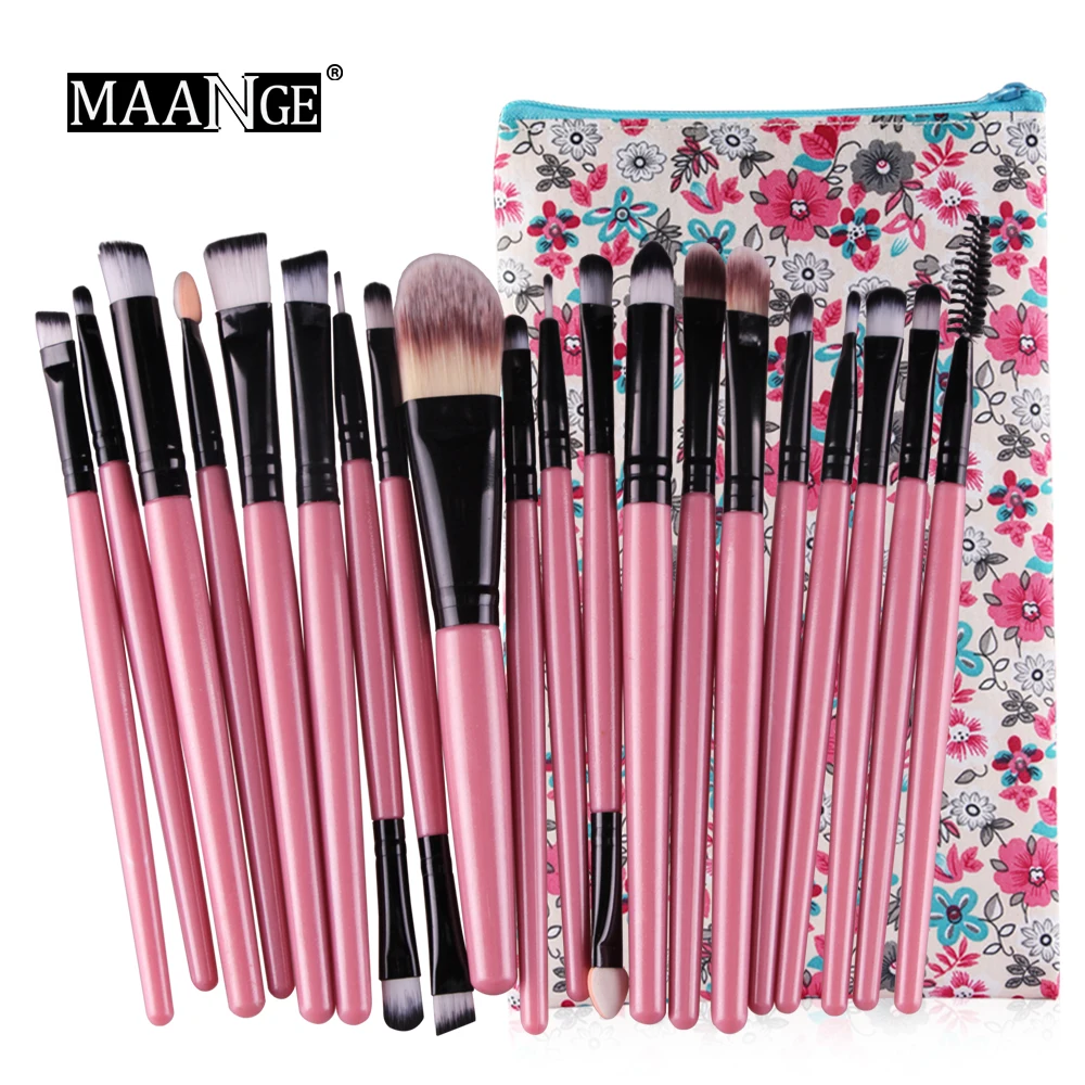 20 шт. набор кистей для макияжа пудра кисть глаз полный комплект косметических