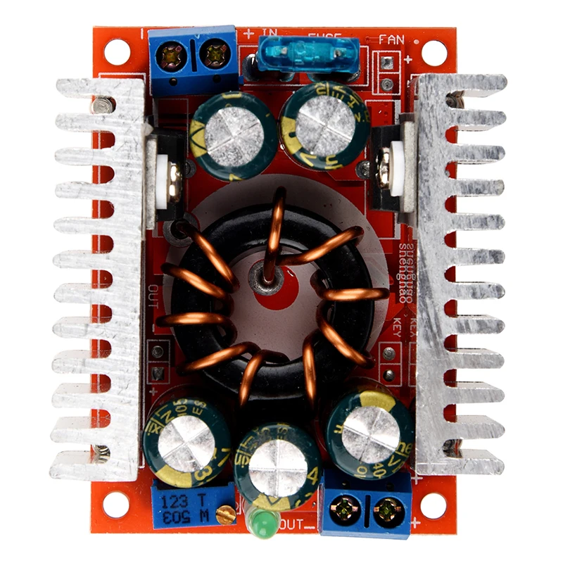 Горячая Распродажа DC/DC 15A Бак Регулируемая 4 32V постоянного тока 12V до 1 2 5V
