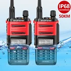 Рация Baofeng UV-9R PRO водонепроницаемая (IP68), приемопередатчик дальнего радиуса действия 50 км, VHF UHF, улучшенная версия рации, 2 шт.