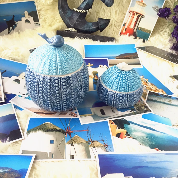 Банка для сахара керамических банок в средиземноморском стиле герметичные банки