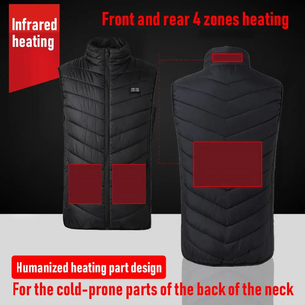 

Heating Vest Winter Warm Jacket Heated Vest USB Charging Heating Vest Intelligent Electric Heating Vest Heating Clothes