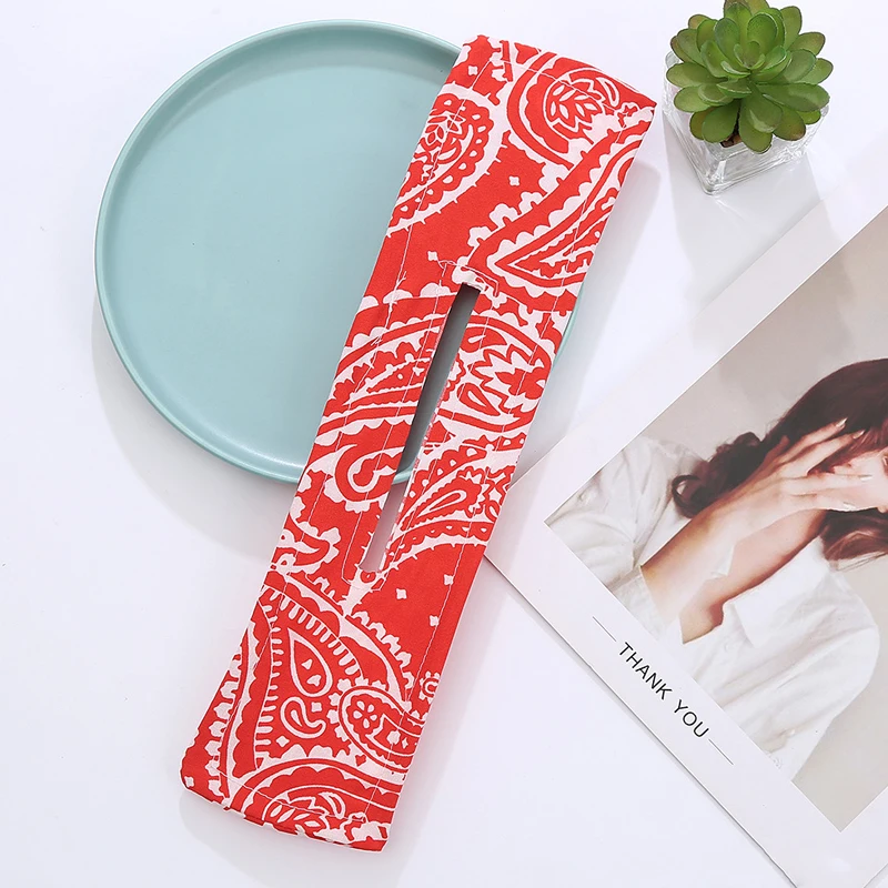 

35.5cm*9.5cm Women Hair Styling Headband Fresh Print French Stylish Hair Bun Vintage Party Hair Styling Buns Lazy Hair Curler