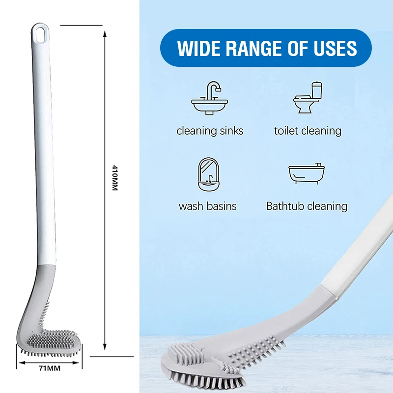 Щетка для туалета Golf щетка чистки настенная силиконовая с держателем туалетной