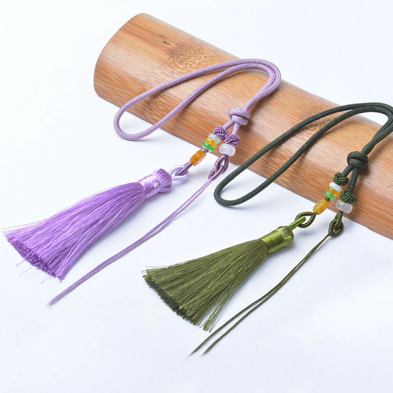 18 см украшения для рукоделия подвесная веревка Нефритовый ювелирный кулон нить