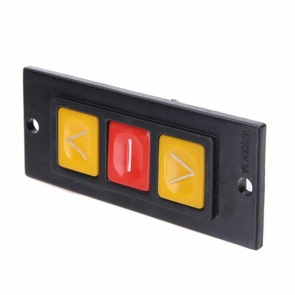 Вверх и вниз 3 кнопки переключатель черный пластиковый корпус кнопочные