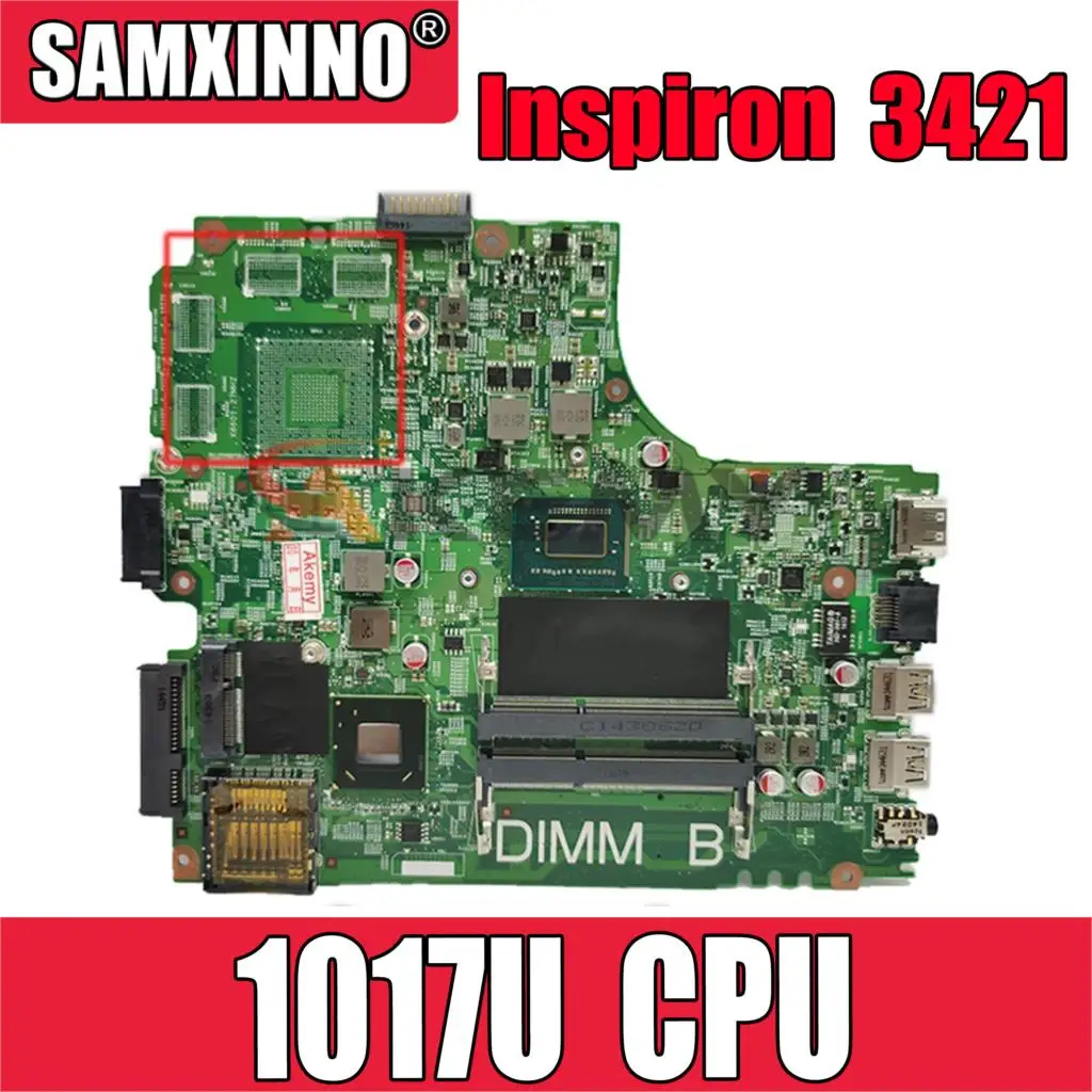 Оригинальная материнская плата для ноутбука DELL Inspiron 3421 Celeron 1017U CN-0PTNPF 0PTNPF 12204-1 SR10A