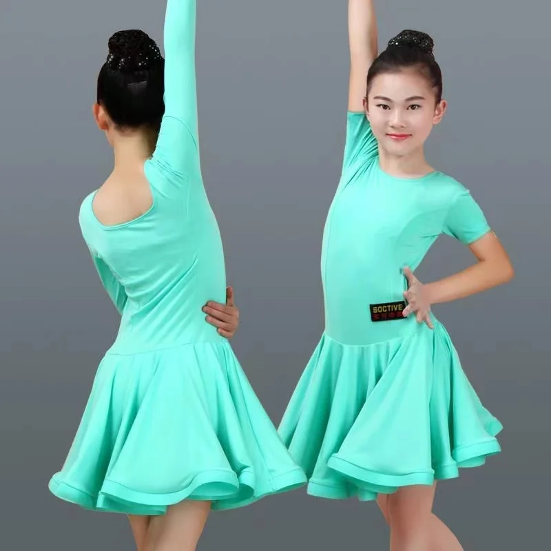 Детское платье для латинских танцев девочек бальных Детские стандартные платья