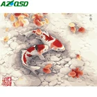 AZQSD 5D алмазная живопись рыба полная квадратная Картинка из страз рукоделие Алмазная вышивка животные Настенный декор DIY