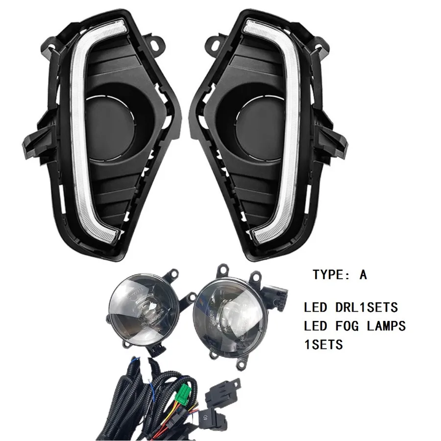 Внешние автозапчасти передние грили светодиодные противотуманные фары дневные