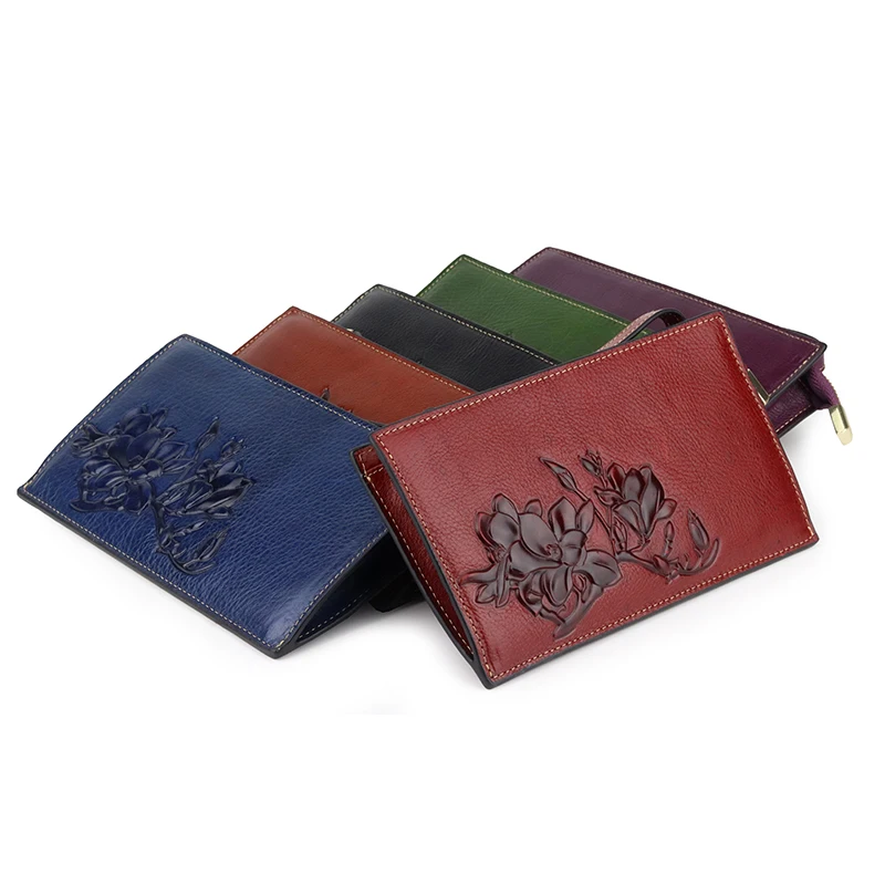 Кошелек из натуральной коровьей кожи для женщин Длинный кошелек роскошный