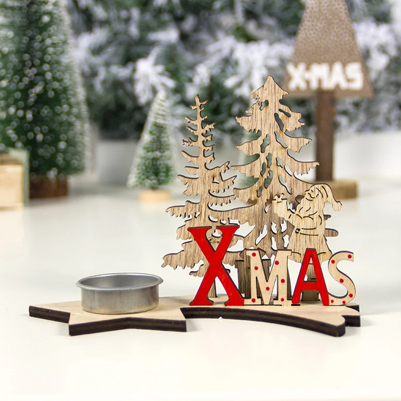 Деревянные буквы Санта Клауса украшения Рождественские для дома Рождество
